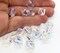 50pcs Authentic Preciosa 6mm Faceted Bicone Crystal Loose Beads Crystal AB Compatible with Swarovski 5301/5328 for DIY Jewelry Making Pre-B602